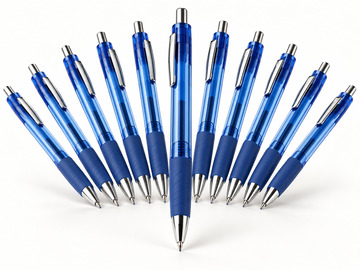 ゲルインクボールペン 青 10本入